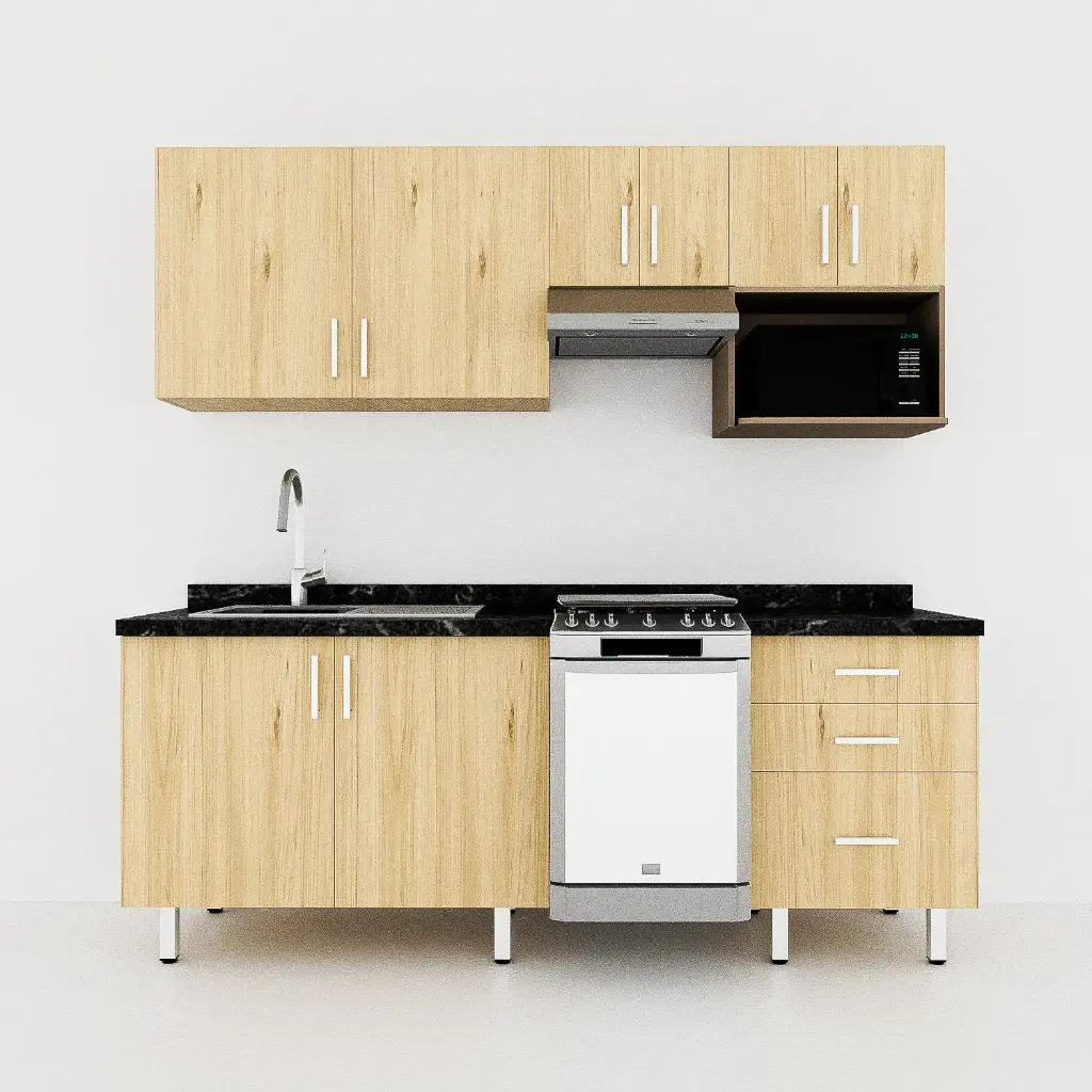 COCINA NÁPOLES CON ESTUFA 20" IZQUIERDA