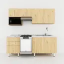 COCINA NÁPOLES CON ESTUFA 20" DERECHA