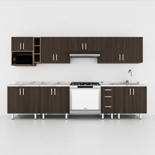 COCINA PALERMO ESTUFA 30" (L=3600) IZQUIERDA