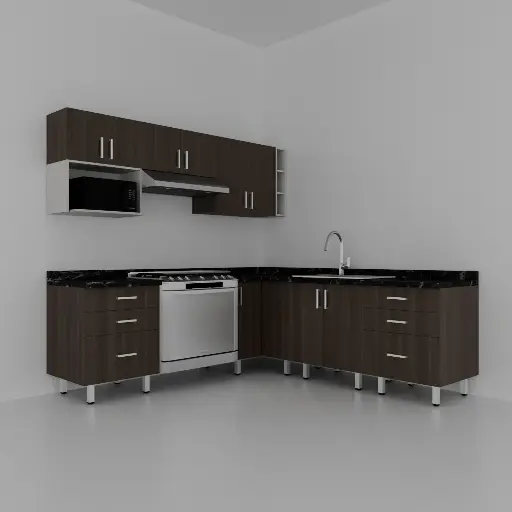 COCINA ROMA ESTUFA (2400X2400) IZQUIERDA